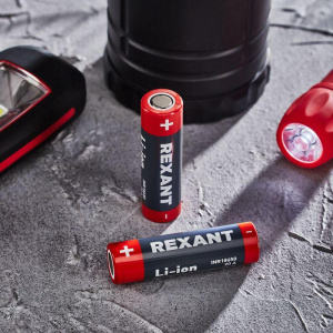 ЭЛМАКС - Аккумулятор 18650 unprotected Li-ion 3000 mAH 3.7 В 2 шт. блистер REXANT элмакс, электротехника, кабель, светотехника, elmax.pro