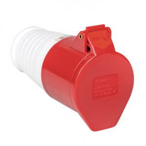 ЭЛМАКС - Розетка 214 3Р+РЕ 16А 380В IP44 EKF элмакс, электротехника, кабель, светотехника, elmax.pro