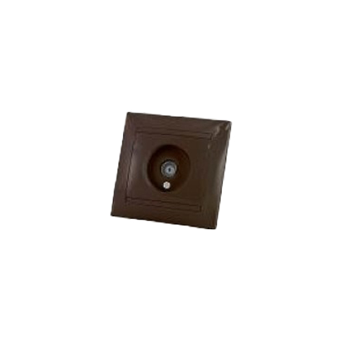 ЭЛМАКС - Розетка телевизионная простая (0-2400МГц, "мама") шоколад "Лама" TDM элмакс, электротехника, кабель, светотехника, elmax.pro