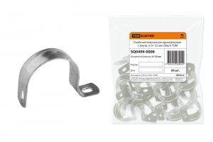ЭЛМАКС - Скоба металлическая однолапковая с внутр. d 31-32 мм (50шт) элмакс, электротехника, кабель, светотехника, elmax.pro