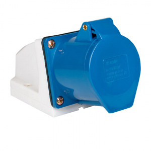 ЭЛМАКС - Розетка 123 2Р+РЕ 32А 220В IP44 EKF элмакс, электротехника, кабель, светотехника, elmax.pro