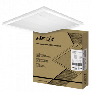 ЭЛМАКС - Панель светодиодная универсальная ДВО-02 3640-ПРИЗМА 36Вт 230В 4000К 4020лм 110лм/Вт 595х595х19 NEOX элмакс, электротехника, кабель, светотехника, elmax.pro