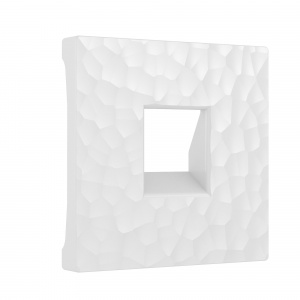 ЭЛМАКС - W1292001/ Накладка для RJ-11 (hammer белый) элмакс, электротехника, кабель, светотехника, elmax.pro