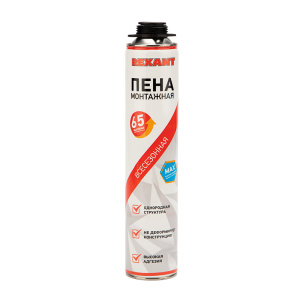 ЭЛМАКС - Пена монтажная всесезонная для пистолета 65 л REXANT max элмакс, электротехника, кабель, светотехника, elmax.pro