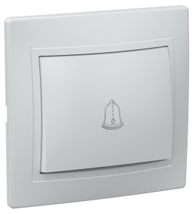 ЭЛМАКС - ВСк10-1-0-КБ Выключатель 1кл кноп. 10А КВАРТА (белый) элмакс, электротехника, кабель, светотехника, elmax.pro