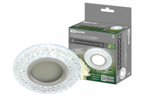 ЭЛМАКС - Светильник встраиваемый СВ 03-14 MR16 50Вт G5.3 LED подсветка 3 Вт зеркальный/хром TDM элмакс, электротехника, кабель, светотехника, elmax.pro