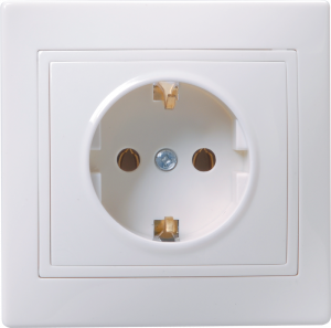 ЭЛМАКС - РС10-3-КБ Розетка 1местн. c з/к без защ.штор. 16А КВАРТА (белый) элмакс, электротехника, кабель, светотехника, elmax.pro