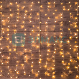 ЭЛМАКС - Гирлянда "Светодиодный Дождь" 2*3 м, свечение с динамикой, прозрачный провод, 230 В, диоды Теплый Б элмакс, электротехника, кабель, светотехника, elmax.pro
