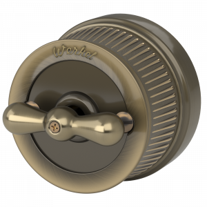 ЭЛМАКС - W5720012/ Выключатель на 4 положения двухклавишный (бронзовый) Ретро элмакс, электротехника, кабель, светотехника, elmax.pro