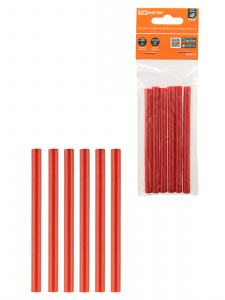 ЭЛМАКС - Клеевые стержни универсальные красные, 7 мм x 100 мм, 6 шт, "Алмаз" TDM элмакс, электротехника, кабель, светотехника, elmax.pro
