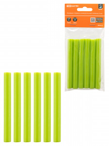 ЭЛМАКС - Клеевые стержни универсальные зеленые, 11 мм x 100 мм, 6 шт, "Алмаз" TDM элмакс, электротехника, кабель, светотехника, elmax.pro