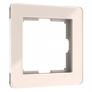 ЭЛМАКС - W0012743/ Рамка на 1 пост Acrylic (айвори) элмакс, электротехника, кабель, светотехника, elmax.pro