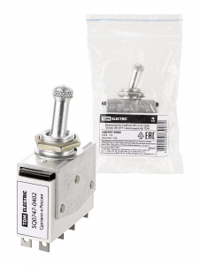 ЭЛМАКС - Выключатель-тумблер ТВ1-4 2P 250 В 5 А (8c) ON-OFF с фиксацией (4з) TDM элмакс, электротехника, кабель, светотехника, elmax.pro