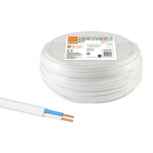 ЭЛМАКС - Провод ПУСП 2х2,5 (100м), белый Народный элмакс, электротехника, кабель, светотехника, elmax.pro