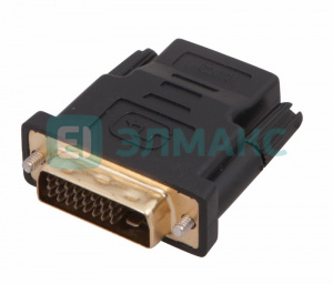 ЭЛМАКС - ПЕРЕХОДНИК шт. DVI - гн. HDMI GOLD REXANT элмакс, электротехника, кабель, светотехника, elmax.pro