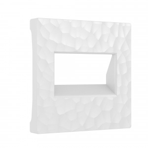 ЭЛМАКС - W1291101/ Накладка для двойной розетки Еthernet RJ-45 (hammer белый) элмакс, электротехника, кабель, светотехника, elmax.pro