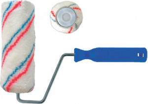 ЭЛМАКС - Валик полиакрил, белый с синей и красной полосами, диам 40/64мм, 230 мм (USP) элмакс, электротехника, кабель, светотехника, elmax.pro