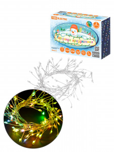 ЭЛМАКС - Гирлянда светодиодная "Самоцветы" 100LED, 2 м, RGB, USB, IP20, TDM элмакс, электротехника, кабель, светотехника, elmax.pro