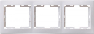 ЭЛМАКС - РВ-3-КБ Рамка 3местн. верт. КВАРТА (белый) элмакс, электротехника, кабель, светотехника, elmax.pro