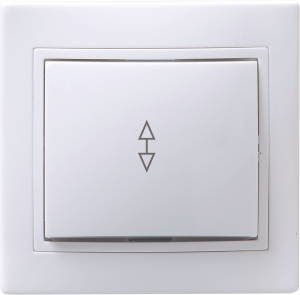 ЭЛМАКС - ВСп10-1-0-КБ Выключатель 1кл проход. 10А КВАРТА (белый) элмакс, электротехника, кабель, светотехника, elmax.pro