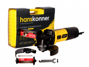 ЭЛМАКС - УШМ Hanskonner, 125мм, 1100Вт, 4000-10000об/м, конст эл-ка, черт mod T, КЕЙС HAG9012TES элмакс, электротехника, кабель, светотехника, elmax.pro