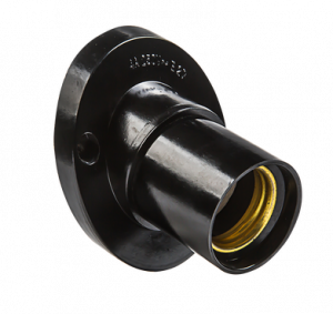 ЭЛМАКС - Патрон Е27 Ф П-02 Е27 карболитовый настенный IN HOME элмакс, электротехника, кабель, светотехника, elmax.pro