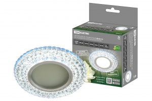 ЭЛМАКС - Светильник встраиваемый СВ 03-12 MR16 50Вт G5.3 LED подсветка 3 Вт зеркальный/хром TDM элмакс, электротехника, кабель, светотехника, elmax.pro