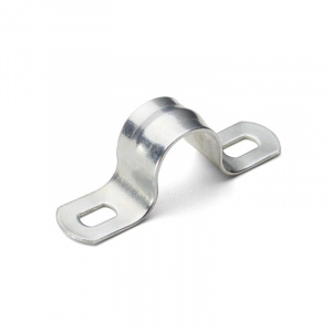 ЭЛМАКС - Скоба металлическая 2-х лапковая СМД 14-15мм (Fortisflex) элмакс, электротехника, кабель, светотехника, elmax.pro