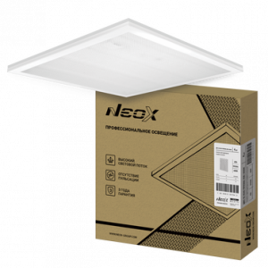ЭЛМАКС - Панель светодиодная универсальная ДВО-02 4540-ПРИЗМА 45Вт 230В 4000К 4500лм 100лм/Вт 595х595х19 NEOX элмакс, электротехника, кабель, светотехника, elmax.pro
