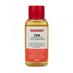 ЭЛМАКС - Флюс для пайки REXANT, СКФ (спирто-канифольный), 30 мл элмакс, электротехника, кабель, светотехника, elmax.pro