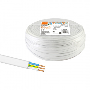 ЭЛМАКС - Провод ПУСП 3х2,5 (100м), белый Народный элмакс, электротехника, кабель, светотехника, elmax.pro