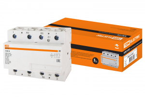 ЭЛМАКС - Контактор модульный КМ100/4-100 3НО;1НЗ TDM элмакс, электротехника, кабель, светотехника, elmax.pro