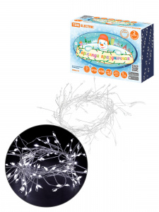 ЭЛМАКС - Гирлянда светодиодная "Самоцветы" 100LED, 2 м, 6000 K, USB, IP20, TDM элмакс, электротехника, кабель, светотехника, elmax.pro