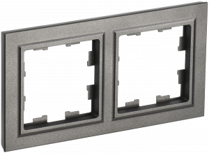 ЭЛМАКС - BRITE Рамка 2-мест. РУ-2-БрШ шамп. IEK элмакс, электротехника, кабель, светотехника, elmax.pro